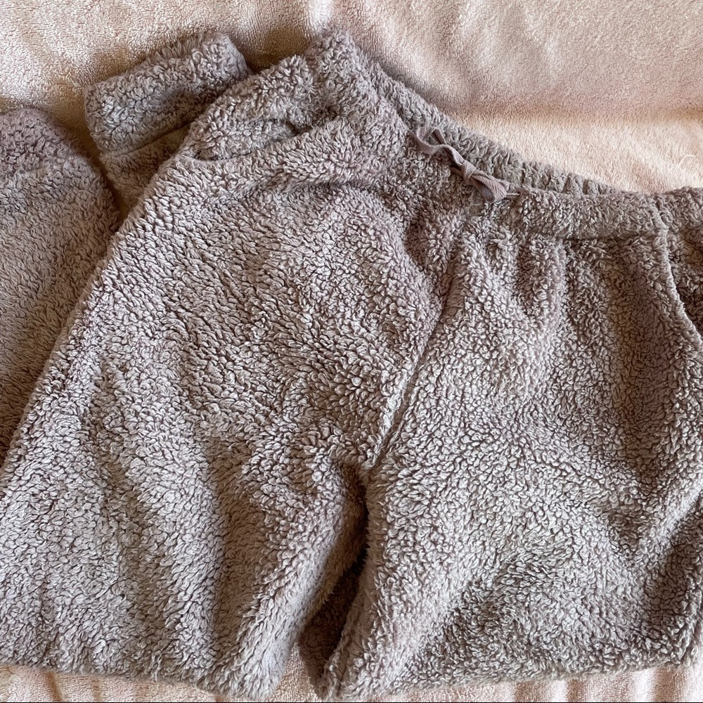 Light Purple Fuzzy Joggers by Natura